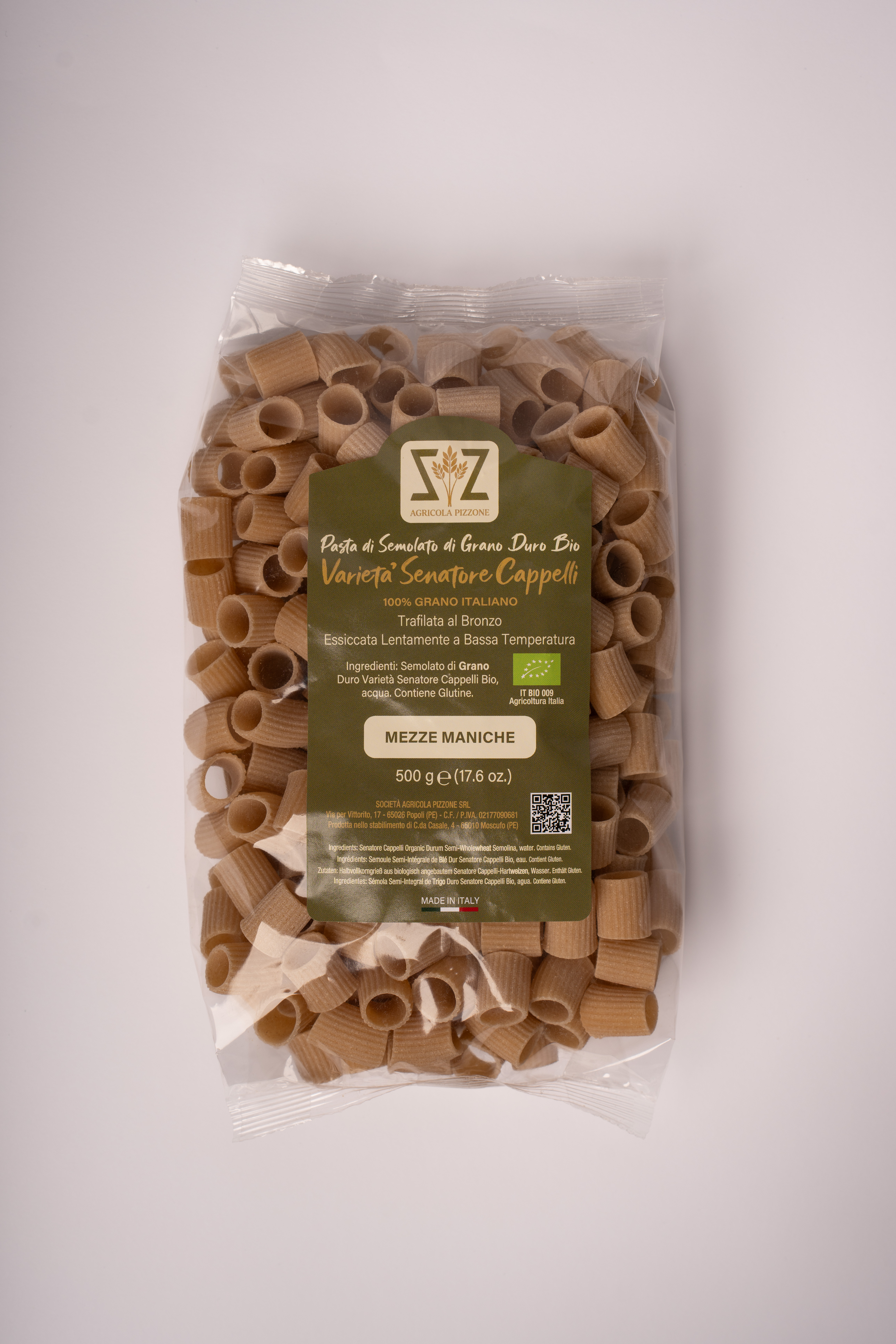 MEZZE MANICHE PIZZONE BIO SENATORE CAPPELLI GR500 PC12