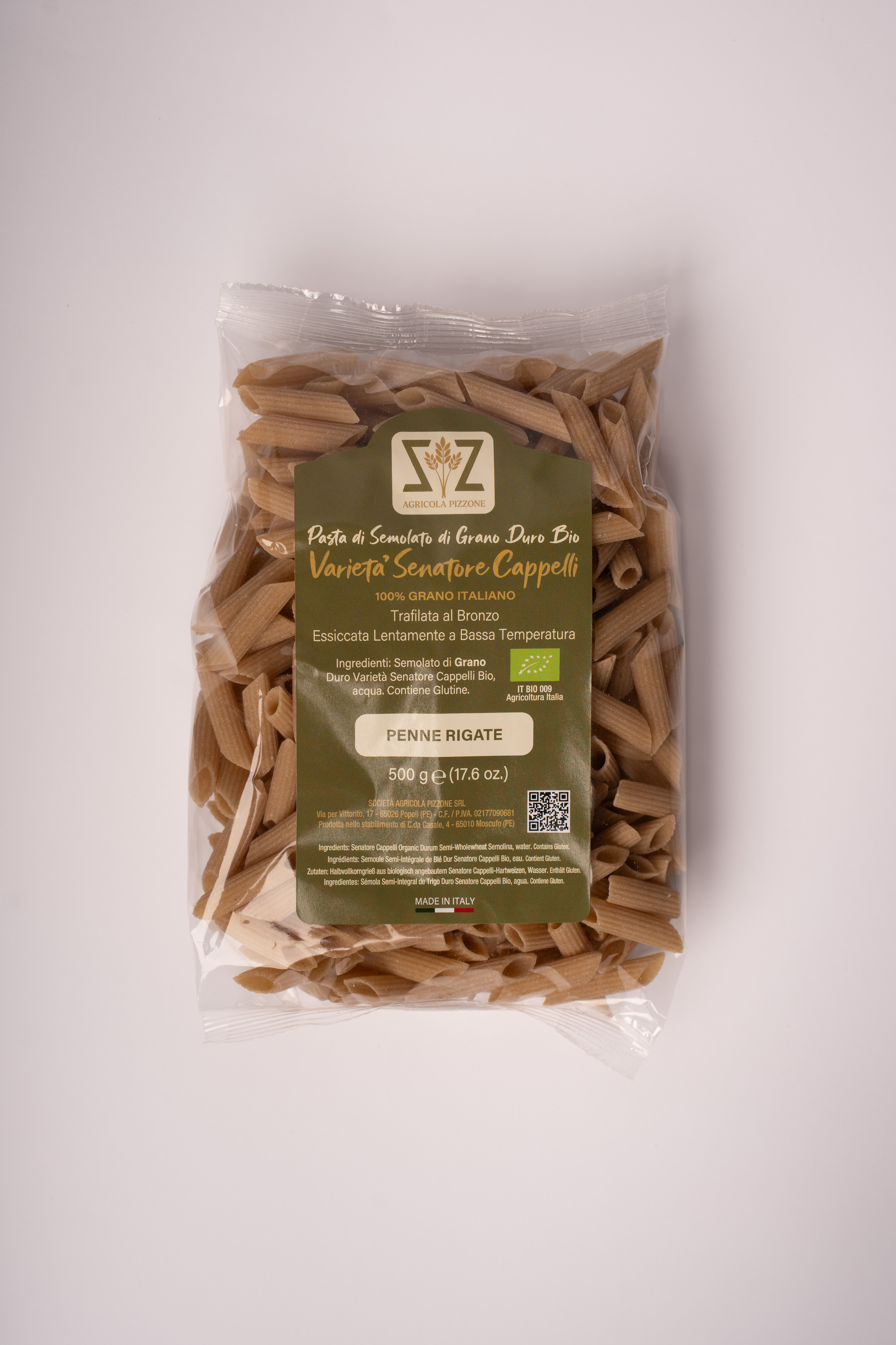PENNE RIGATE PIZZONE BIO SENATORE CAPPELLI GR500 PC12