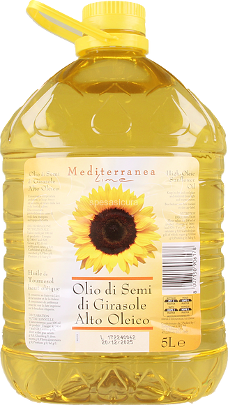 OLIO DI SEMI GIRASOLE ALTO OLEICO  PET LT5 BT2